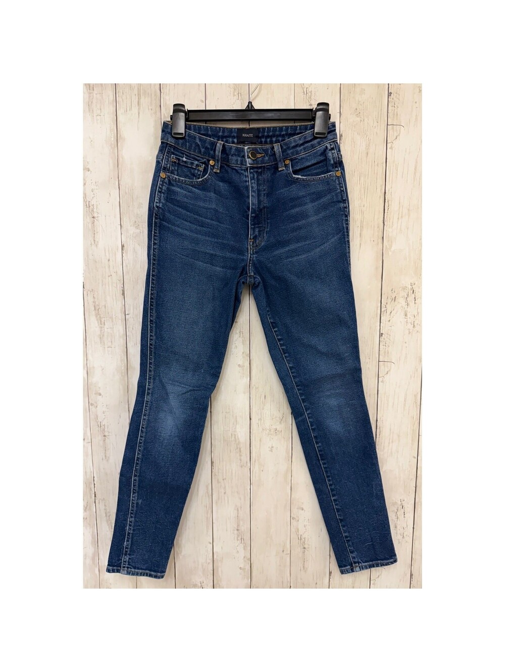 Khaite Womens Kassandra Jeans Size 27 High Rise Skinny Dark Wash Denim